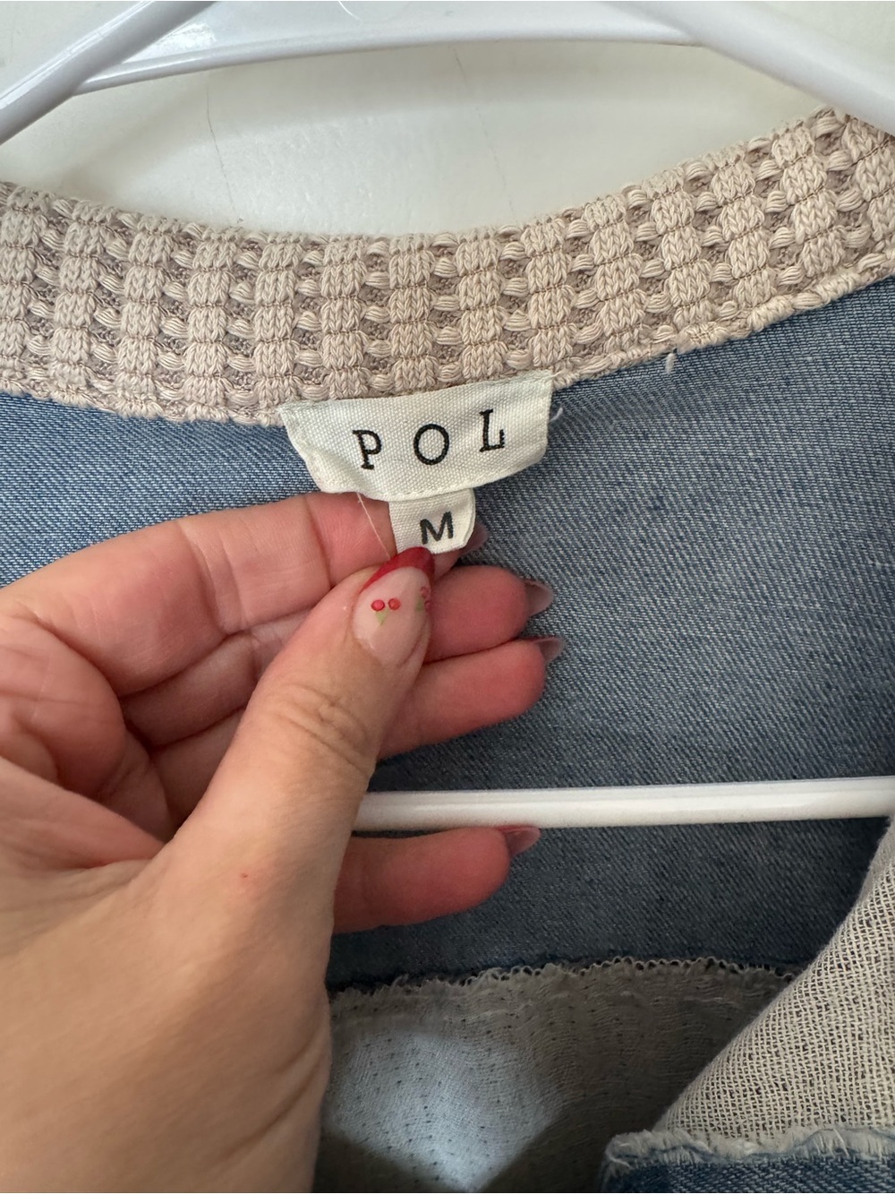 POL waffle knit shacket - Picture 2 of 2
